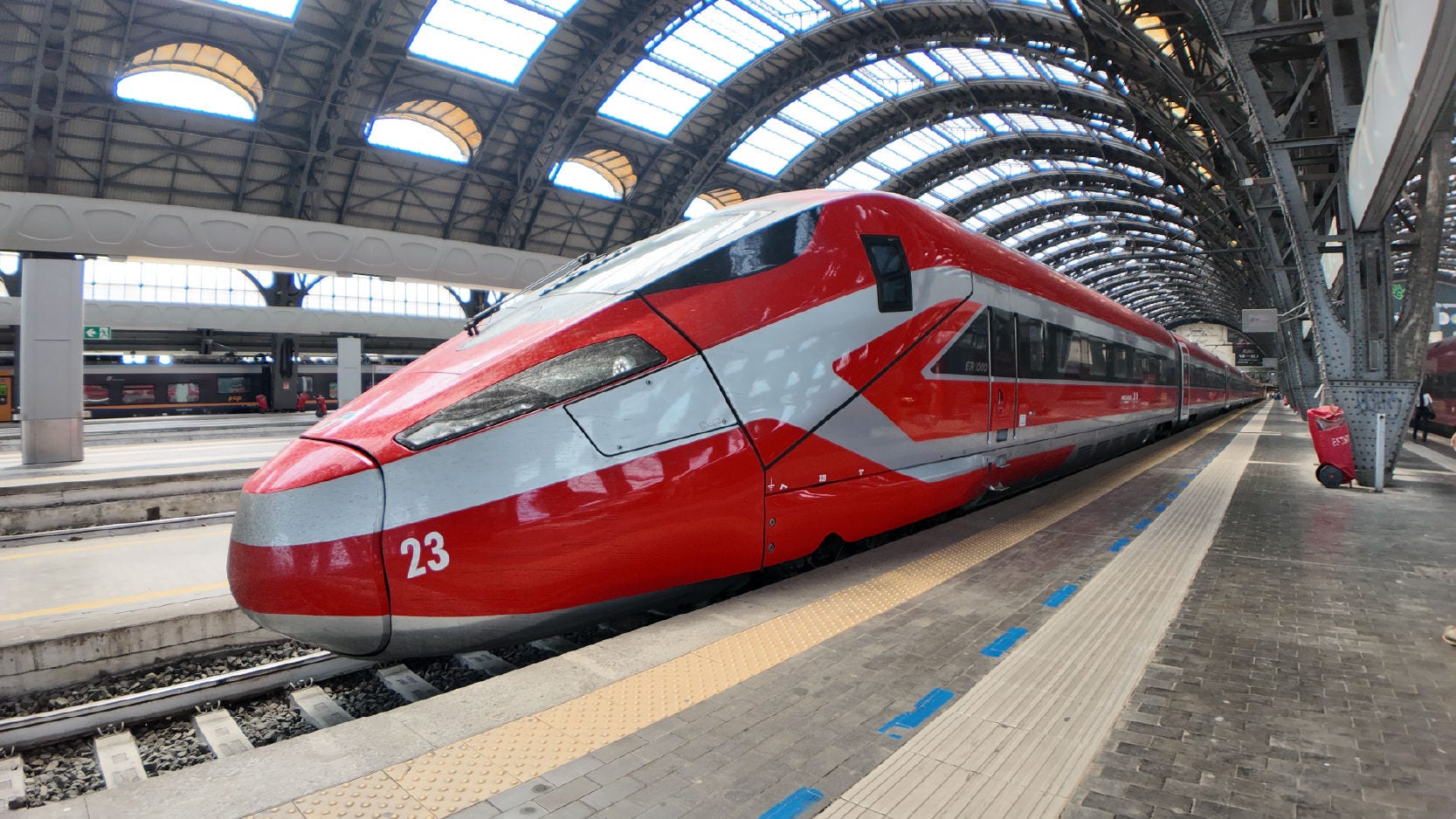 Hitachi Frecciarossa train in Italy Hitachi Frecciarossa train in Italy